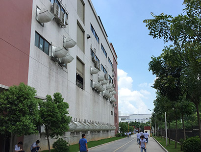 精密五金電子廠廣東長(zhǎng)盈環(huán)?？照{(diào)安裝案例
